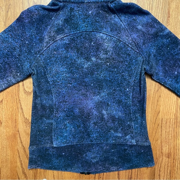 Lululemon Scuba Hoodie Light Cotton Fleece in Polar Lights Blue Multi Jacket 6 - Picture 14 of 16